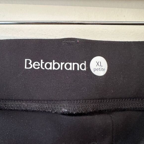 Betabrand High Rise Pull-on Black Yoga Pants Size XL Petite - Picture 3 of 4